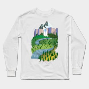 Mountains Landscape Long Sleeve T-Shirt